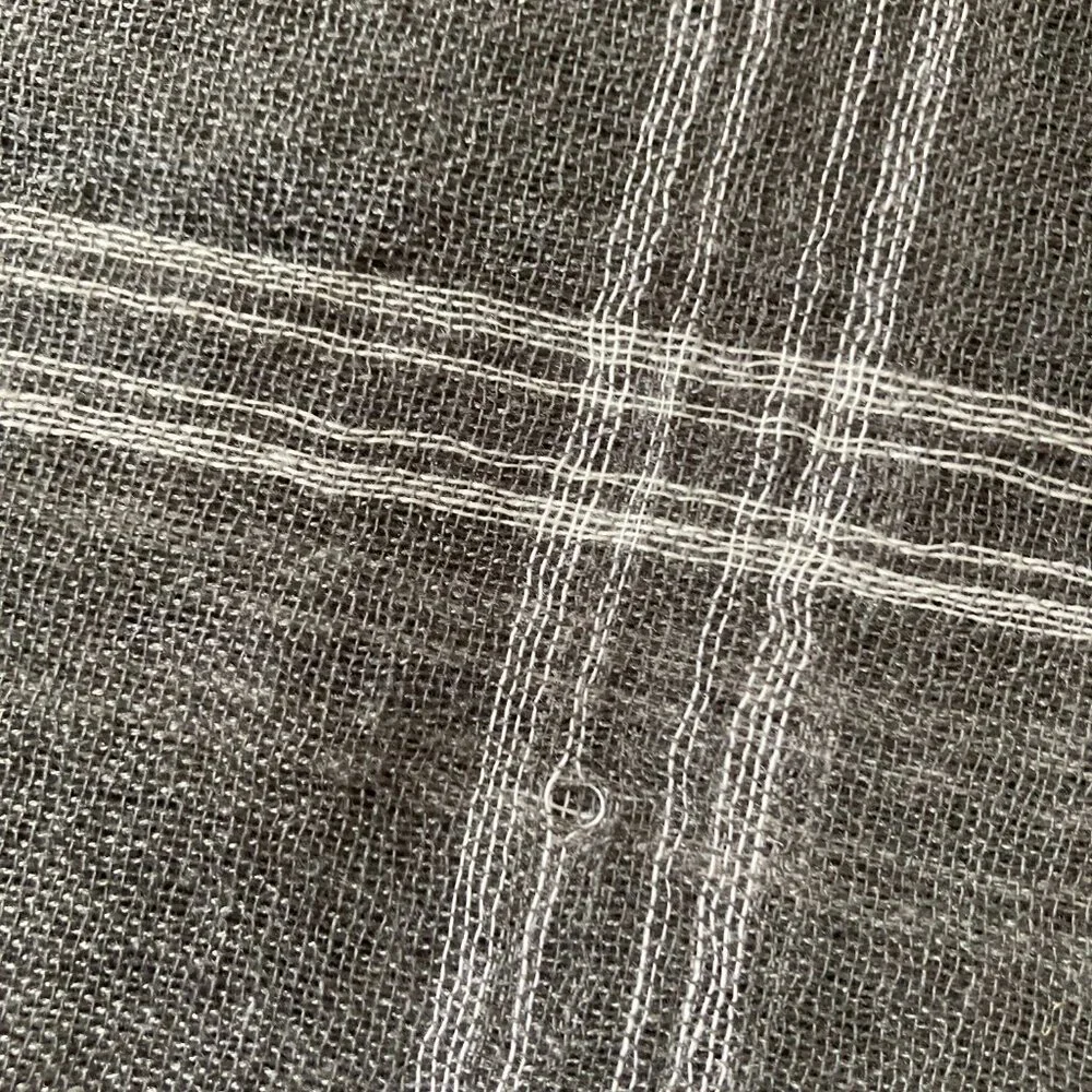 Gray Plaid Scarf NWT